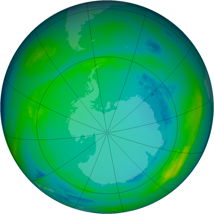 Ozone Map 1990-08-03